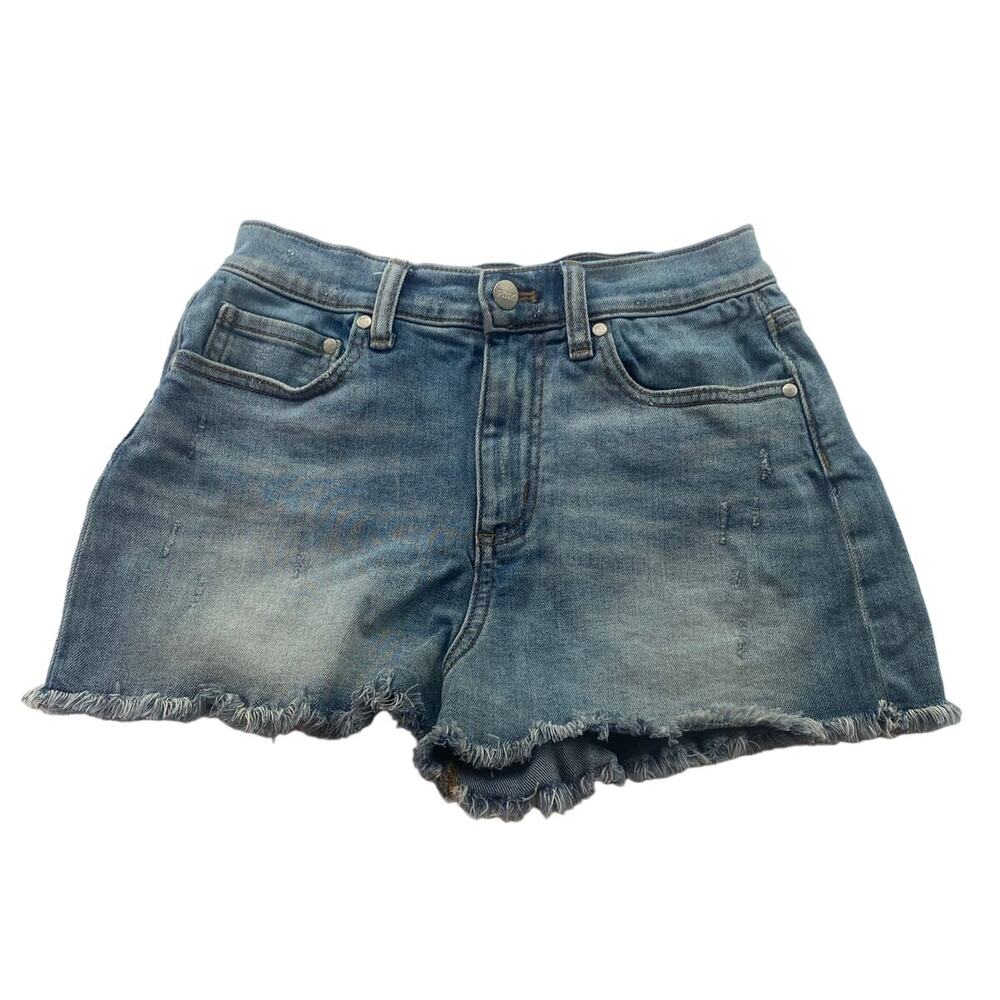 Victoria's Secret PINK Jean Shorts Size 6 Distressed High Rise Shortie Raw Hem